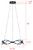 Castra LED Chandelier (LCH280A24BK)