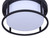 Vero LED Outdoor Ceiling Light (LOL673BK)