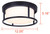 Vero LED Outdoor Ceiling Light (LOL673BK)