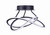 Zola LED Semi-Flush Mount (LSF155A21BK)