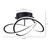 Zola LED Semi-Flush Mount (LSF155A21BK)