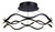 Canarm - LSF280A17BK - LED Semi Flush Mount - Castra - Black