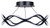 Castra LED Semi Flush Mount (LSF280A17BK)