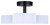 Carmynn LED Semi Flush Mount (LSF288A03BK)