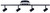 Denver Four Light Track/Wall Light (LT314A04BK)