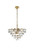 Elegant Lighting - 1050D20SG - Eight Light Chandelier - Adaline - Satin Gold and Clear