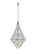 Elegant Lighting - 1050G36C - 38 Light Chandelier - Adaline - Chrome and Clear