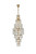 Elegant Lighting - 1050SR24SG - 26 Light Chandelier - Adaline - Satin Gold and Clear