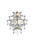 Elegant Lighting - 1050W15SG - Four Light Wall Sconce - Adaline - Satin Gold and Clear