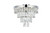 Elegant Lighting - 1060F18C - Six Light Flush Mount - Josephine - Chrome and Clear