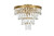 Elegant Lighting - 1060F18SG - Six Light Flush Mount - Josephine - Satin Gold and Clear