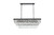 Elegant Lighting - 1060G36BK - 12 Light Chandelier - Josephine - Black and Clear