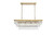 Elegant Lighting - 1060G36SG - 12 Light Chandelier - Josephine - Satin Gold and Clear