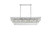 Elegant Lighting - 1060G48C - 17 Light Chandelier - Josephine - Chrome and Clear
