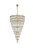 Elegant Lighting - 1060SR41SG - 61 Light Chandelier - Josephine - Satin Gold and Clear