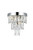 Elegant Lighting - 1060W10C - Two Light Wall Sconce - Josephine - Chrome and Clear