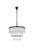 Elegant Lighting - 1070G32BK - 18 Light Chandelier - Harlow - Black and Clear