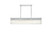Elegant Lighting - 1070G49C - Six Light Chandelier - Harlow - Chrome and Clear