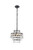 Elegant Lighting - 1102D12BK - Three Light Pendant - Mila - black