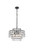 Elegant Lighting - 1102D18BK - Five Light Pendant - Mila - black