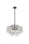 Elegant Lighting - 1102D20BK - Five Light Pendant - Mila - black