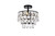 Elegant Lighting - 1103F12BK - Three Light Flush Mount - Mila - black