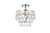 Elegant Lighting - 1103F12C - Three Light Flush Mount - Mila - chrome