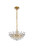 Elegant Lighting - 1104D16BR - Three Light Pendant - Emilia - Brass