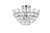Elegant Lighting - 1105F14C - Three Light Flush Mount - Emilia - Chrome