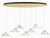 George Kovacs - P5402-718-L - LED Pendant - Sneer - Coal And Sun Gold