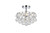 Elegant Lighting - 1107F12C - Three Light Flush Mount - Savannah - Chrome