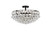 Elegant Lighting - 1107F20BK - Five Light Flush Mount - Savannah - Black