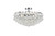 Elegant Lighting - 1107F20C - Five Light Flush Mount - Savannah - Chrome