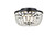 Elegant Lighting - 1109F10BK - Three Light Flush Mount - Cora - black