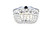 Elegant Lighting - 1109F10C - Three Light Flush Mount - Cora - chrome