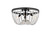Elegant Lighting - 1112F16BK - Three Light Flush Mount - Kylie - Black