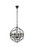 Elegant Lighting - 1130D17DB-SS/RC - Four Light Pendant - Geneva - Dark Bronze