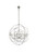 Elegant Lighting - 1130D32PN/RC - Six Light Chandelier - Geneva - Polished nickel