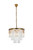 Elegant Lighting - 1201D20SG/RC - Nine Light Chandelier - Sydney - satin gold