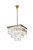 Elegant Lighting - 1201S22SG/RC - 13 Light Chandelier - Sydney - satin gold