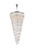 Elegant Lighting - 1201SR36PN/RC - 42 Light Chandelier - Sydney - polished nickel