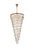 Elegant Lighting - 1201SR36SG/RC - 42 Light Chandelier - Sydney - satin gold