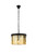 Elegant Lighting - 1208D16MB-GT/RC - Three Light Pendant - Sydney - Matte Black