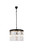 Elegant Lighting - 1208D20MB/RC - Six Light Pendant - Sydney - Matte Black