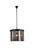Elegant Lighting - 1208D20MB-SS/RC - Six Light Pendant - Sydney - Matte Black