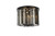 Elegant Lighting - 1208F20MB-SS/RC - Six Light Flush Mount - Sydney - Matte Black