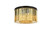 Elegant Lighting - 1208F26MB-GT/RC - Eight Light Flush Mount - Sydney - Matte Black