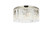 Elegant Lighting - 1208F31PN/RC - Eight Light Flush Mount - Sydney - Polished nickel