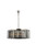 Elegant Lighting - 1208G43PN-SS/RC - Ten Light Chandelier - Sydney - Polished nickel