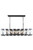Elegant Lighting - 1212D53FB - 16 Light Chandelier - Monaco - Flat Black (Matte)